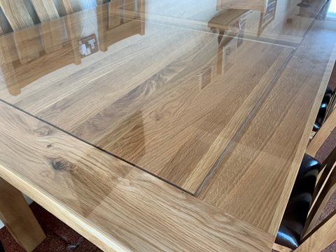 Plexiglass for store dresser top